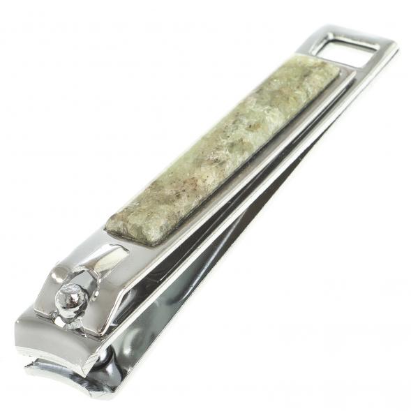 Кусачки для ногтей с камнем желтый апатит 123853