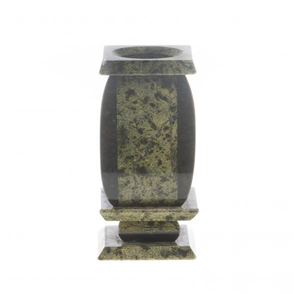 Карандашница из змеевика 6,5х6,5х13 см 124359