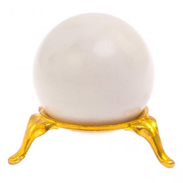 Шар из белого мрамора 4,5 см 125567