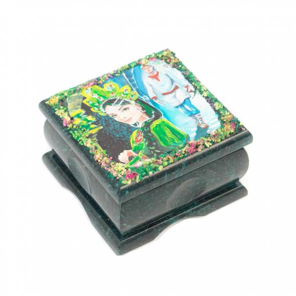 Шкатулка &amp;quot;Хозяйка медной горы&amp;quot; 10х10х6 см 116941