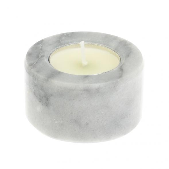 Свеча круглая их мрамора 6х6х3 см 127004