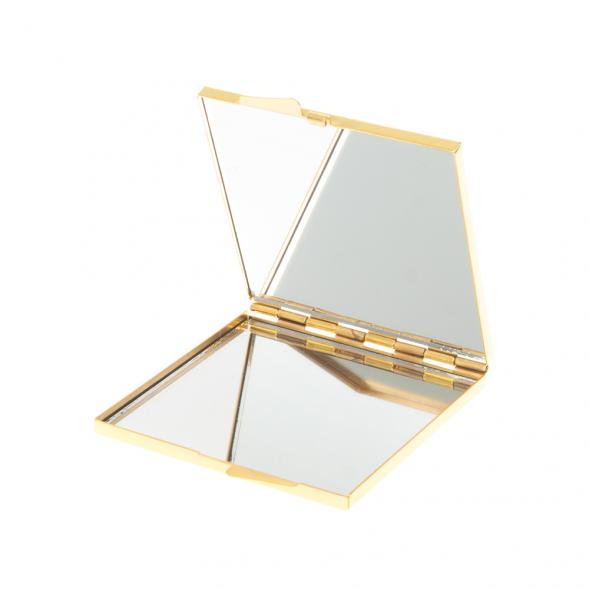 Зеркальце квадратное из змеевика цвет золото 127242