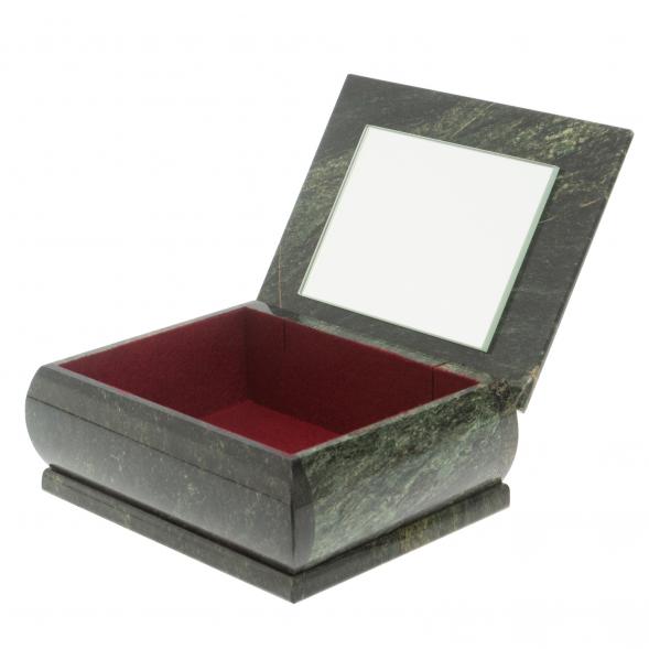 Шкатулка с рисунком &amp;quot;Лето&amp;quot; из змеевика 16х12х7,5 см 127482