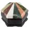 Подарочная шкатулка "Шесть граней" из камня с мозаикой 14,5х12,5х7 см