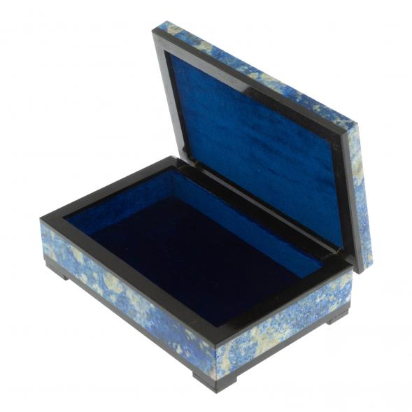 Шкатулка из иркутского лазурита 14,5х10х4,5 см 129445