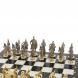 Шахматы с фигурами из бронзы &amp;quot;Русские&amp;quot; доска мрамор долерит 37х37 см 129724