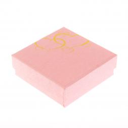 Карманное зеркало из чароита круглое цвет золото