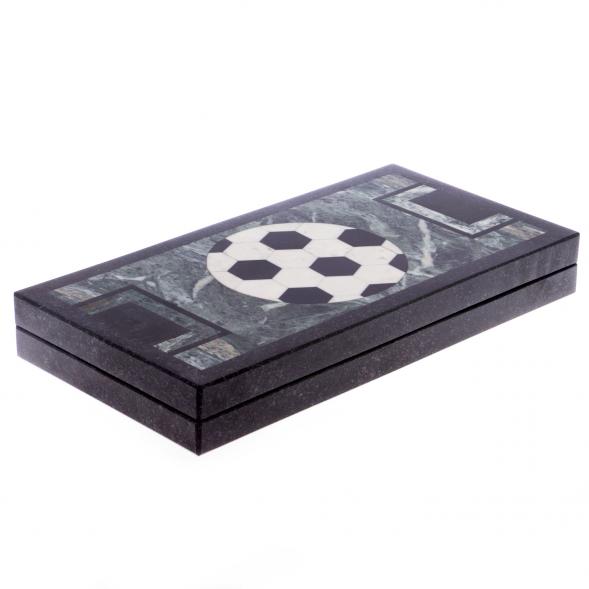 Каменные нарды &amp;quot;Футбол&amp;quot; змеевик гранит 122258