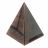 Пирамида из камня обсидиан коричневый 5х5х6 см