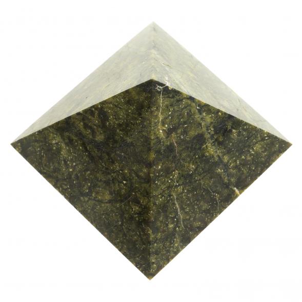 Пирамида 7х7х6 см камень змеевик 113787