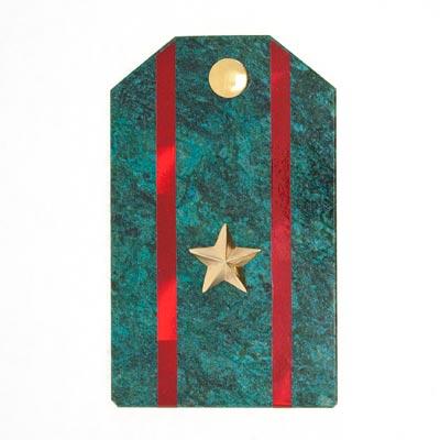 Сувенирный магнит &amp;quot;Погон Майор ВС&amp;quot; камень змеевик 113867