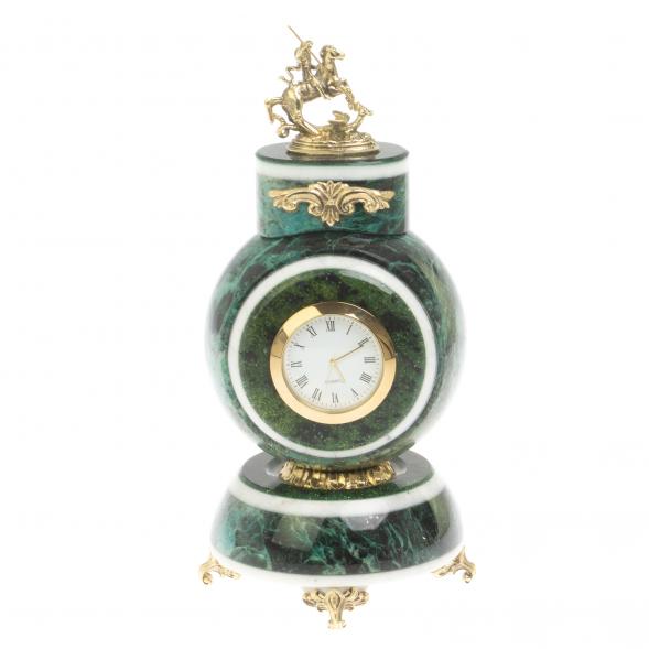 Часы &amp;quot;Георгий Победоносец&amp;quot; из шабровского змеевика 127087