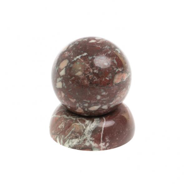 Шар 4,5 см на подставке из камня креноид 5х5 см 127642