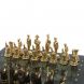 Подарочные шахматы &amp;quot;Деревенские&amp;quot; фигуры бронза, доска змеевик 40х40 см 127877
