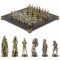 Настольные шахматы "Рыцари" доска 28х28 см змеевик