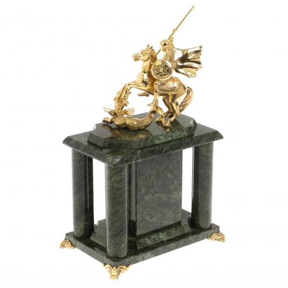 Часы &amp;quot;Георгий Победоносец&amp;quot; из шабровского змеевика 129399