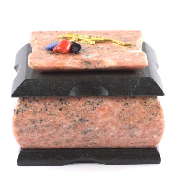 Шкатулка из розового мрамора &amp;quot;Оригинал&amp;quot; 10х8х7,5 мм 121458