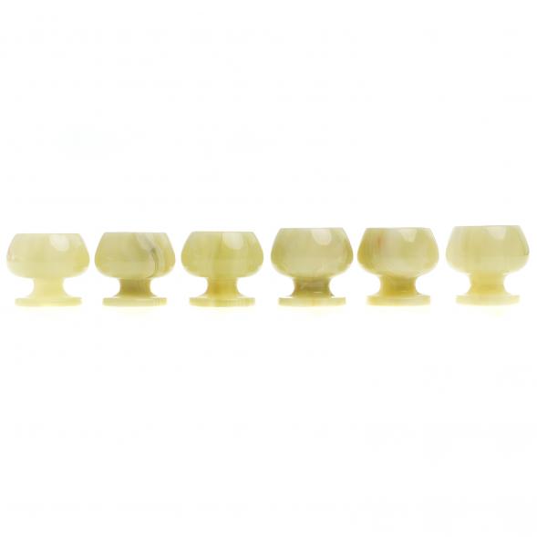 Набор рюмок из оникса 6 шт 5х4,7см 20 мл в коробке (2х2) 121706