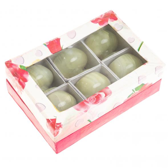 Набор рюмок из оникса 6 шт 5х4,7см 20 мл в коробке (2х2) 121706