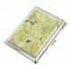 Портсигар на 20 сигарет с зажигалкой камень желтый апатит 123406