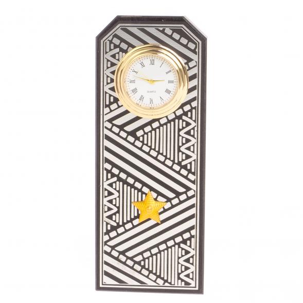 Часы &amp;quot;Погон генерал&amp;quot; цвет серебро камень змеевик 113528