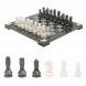 Шахматы &amp;quot;Турнирные&amp;quot; доска 44х44 см белый мрамор, змеевик 127088