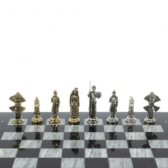 Шахматы &amp;quot;Дон Кихот&amp;quot; доска 36х36 см / серый мрамор 127954