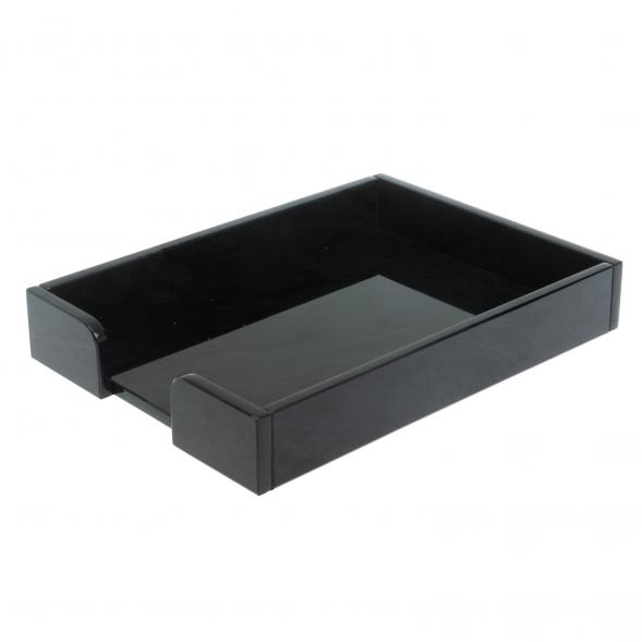 Лоток для бумаг А4 из черного обсидиана 128349