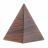 Пирамида из коричневого обсидиана 9х9х11 см