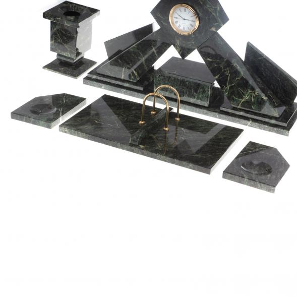 Письменный набор &amp;quot;Орел&amp;quot; камень змеевик 124369