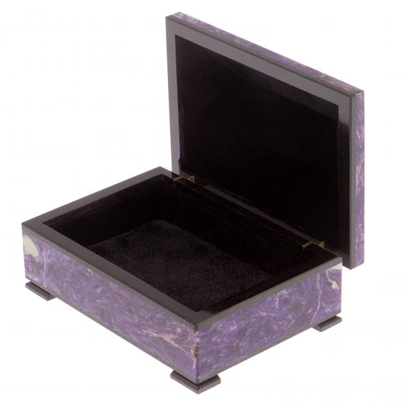 Ларец из чароита 12,5х9х5 см 126027