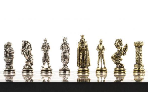 Шахматы подарочные &amp;quot;Рыцари&amp;quot; 28х28 см лемезит мрамор 120776