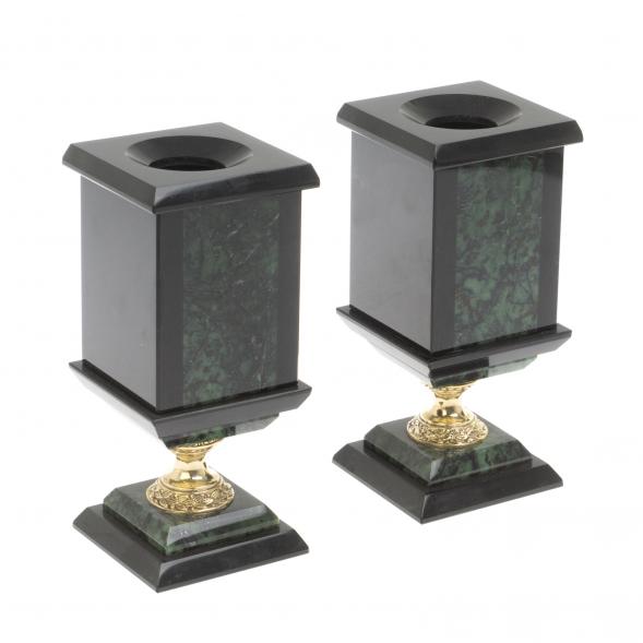 Настольный набор &amp;quot;Георгий Победоносец&amp;quot; из нефрита 127089