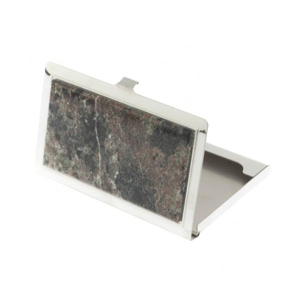 Карманная визитница из камня сфенит 127804