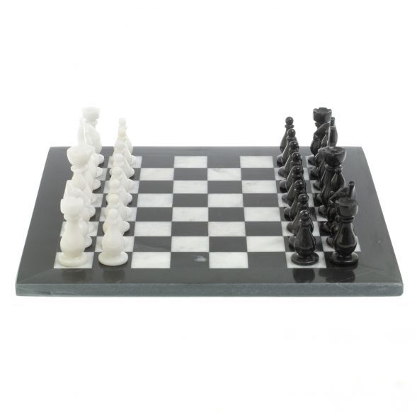 Шахматы из мрамора &amp;quot;Классические&amp;quot; люкс доска 30х30 см 127327