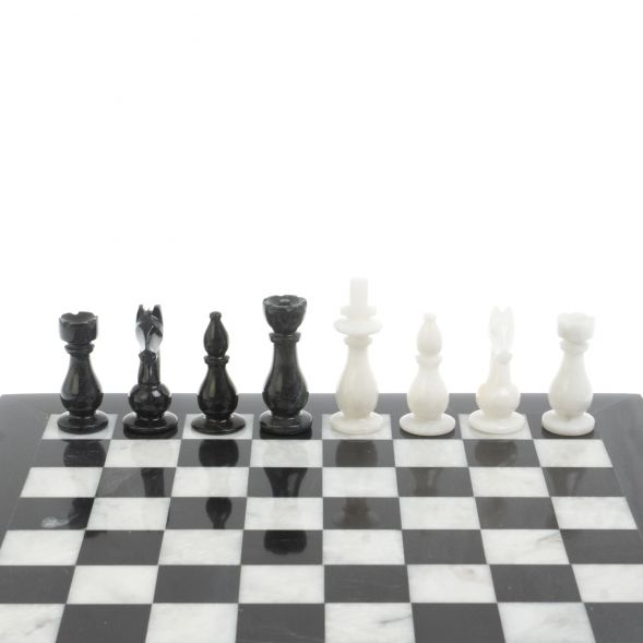 Шахматы из мрамора &amp;quot;Классические&amp;quot; люкс доска 30х30 см 127327