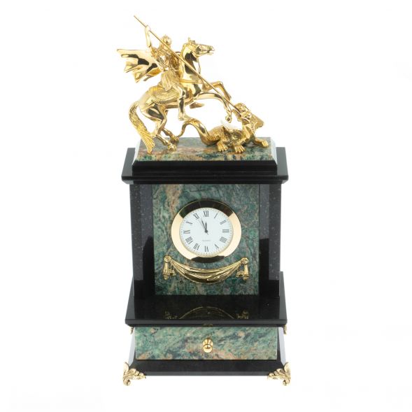 Часы &amp;quot;Георгий Победоносец&amp;quot; c ящиком березит 128432