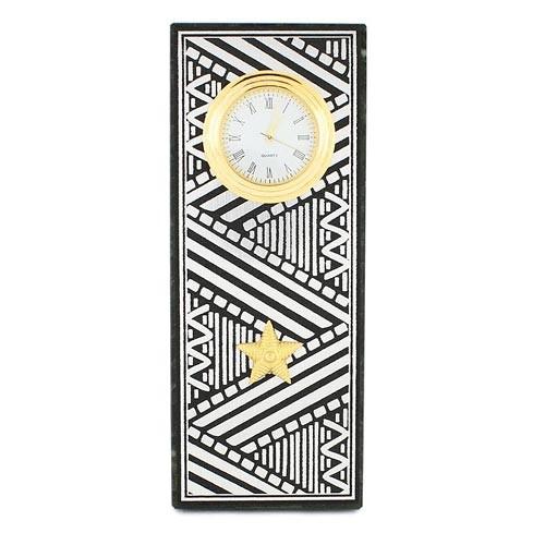 Часы &amp;quot;Погон генерал&amp;quot; цвет серебро камень змеевик прямоугольные 113532