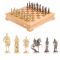 Шахматный ларец "Русские" фигуры из бронзы, доска бук 39х39 см
