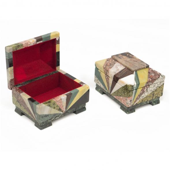 Ларец из камня Мозаика малый 12х9х8,5 см 116948