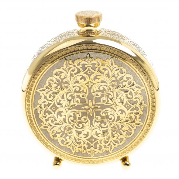 Подарочный набор &amp;quot;Олень&amp;quot; фляжка и 3 стопки перевертыша Златоуст 123684