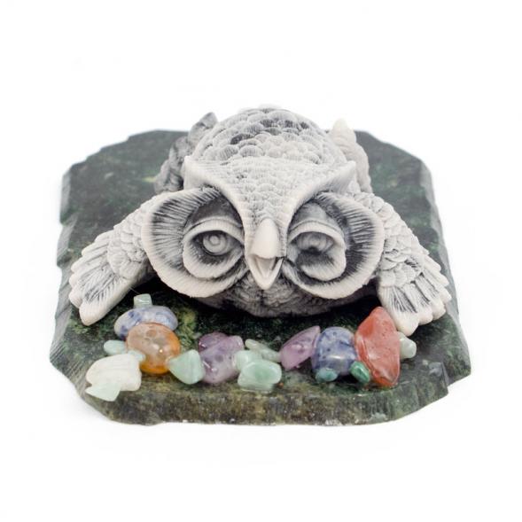 Сувенир из мрамолита &amp;quot;Сова лежит&amp;quot; 116345