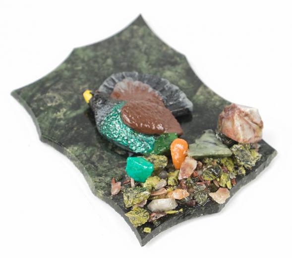 Магнит &amp;quot;Глухарь&amp;quot; змеевик 118017