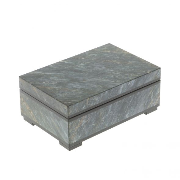 Шкатулка из камня уткинит (авантюрин) 10,5х7х4,5 см 127167