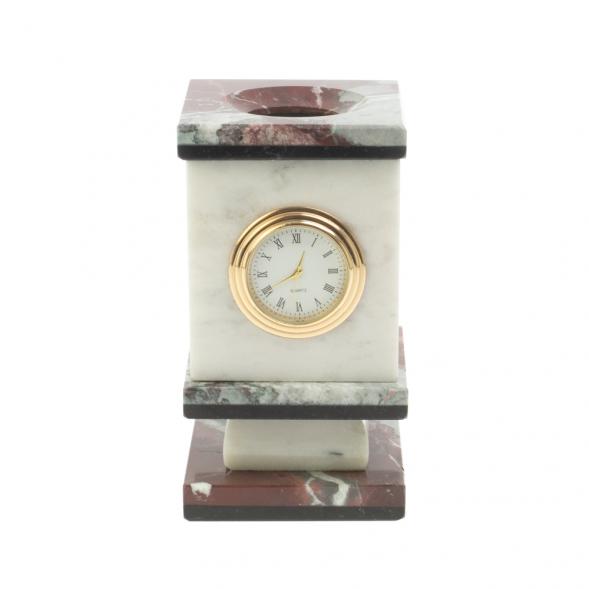 Карандашница с часами из креноида 127329