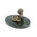 Статуэтка «Кобра» на подставке из шабровского змеевика 10×7,5×5,5 см 128108