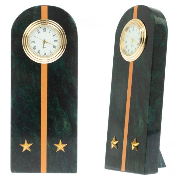 Часы &amp;quot;Погон лейтенант МЧС&amp;quot; камень змеевик 129022