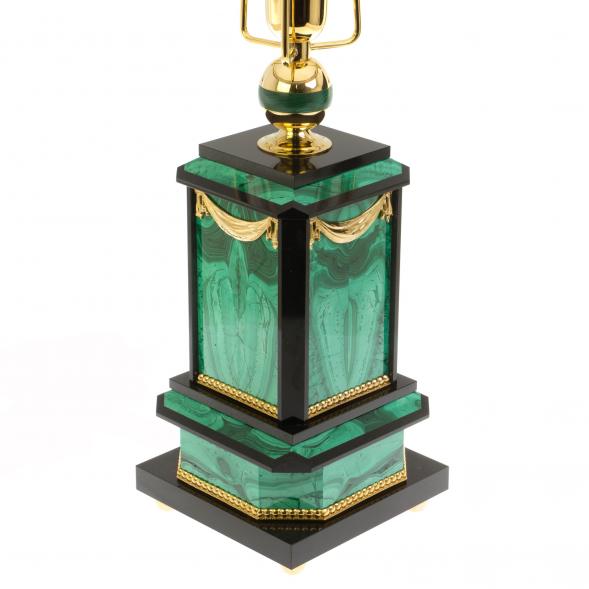 Лампа настольная из малахита Златоуст 129916