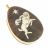 Брелок-кулон знак зодиака "Овен" камень обсидиан