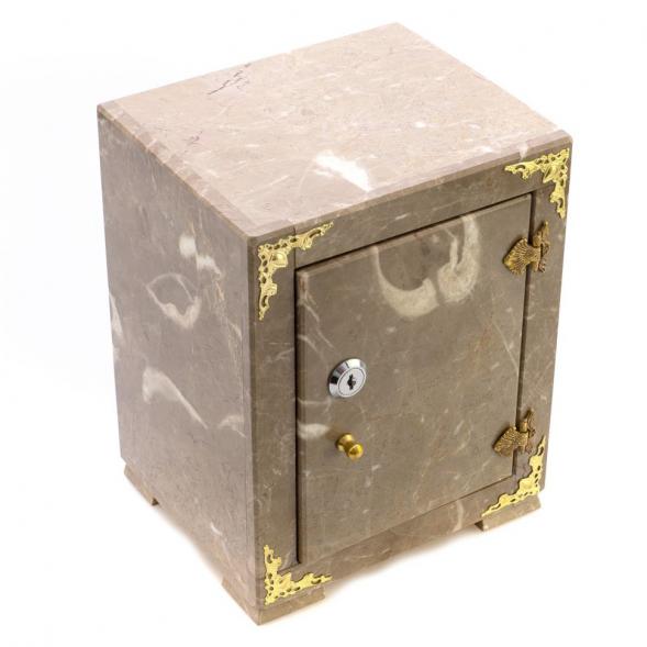 Сейф средний из коричневого мрамора 124372